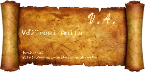 Városi Anita névjegykártya